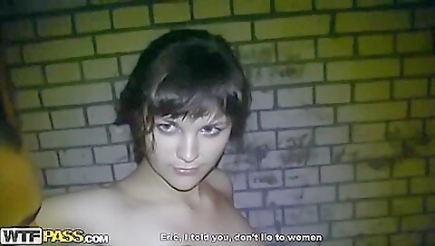 Horny blonde girl sucks off with a sexy body