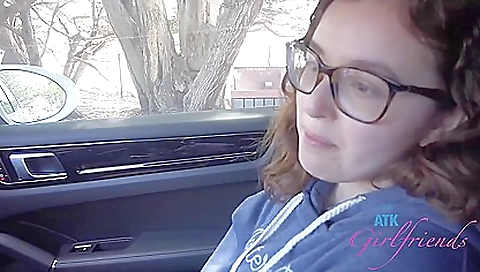 Spanish girl's pussy in a ride