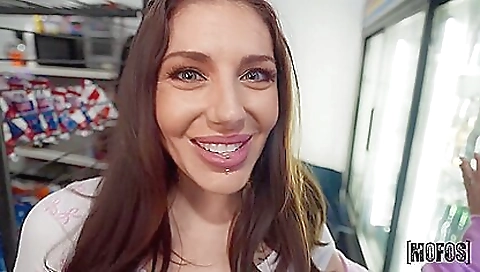 Big booty girl gets fucked by a huge cock