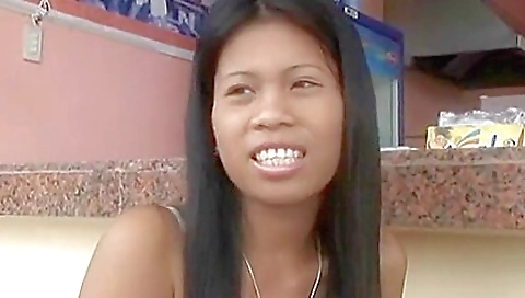 Milo asian model gets fucked by a dildo