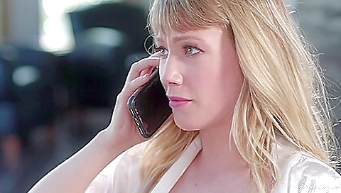 Sexy blonde amateur fucks andc demands cock