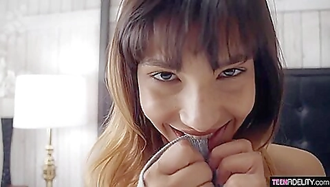 Sexy young chick with big tits