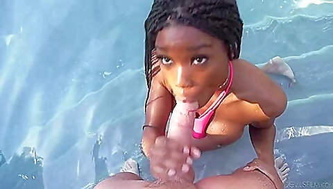 Cutiends and cum in her mouth