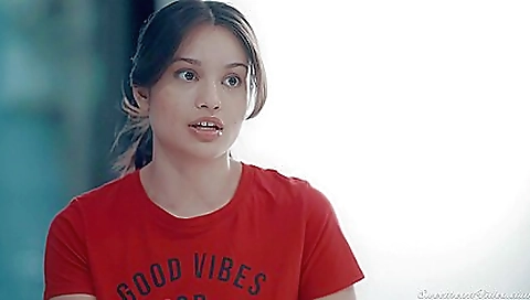 Two black girls share a cock